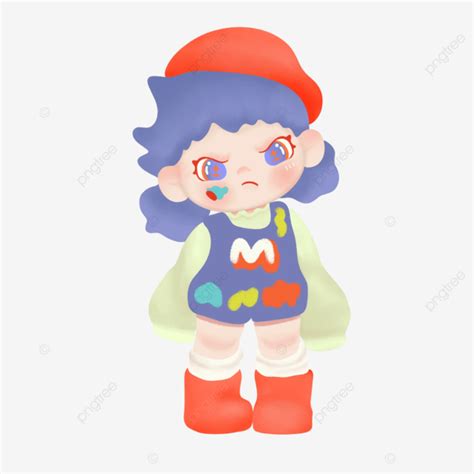 angry cute girl angry sulk mad png transparent clipart image  psd