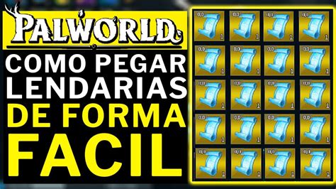 PALWORLD COMO PEGAR ARMAS E ARMADURAS LENDARIAS DE FORMA FACIL