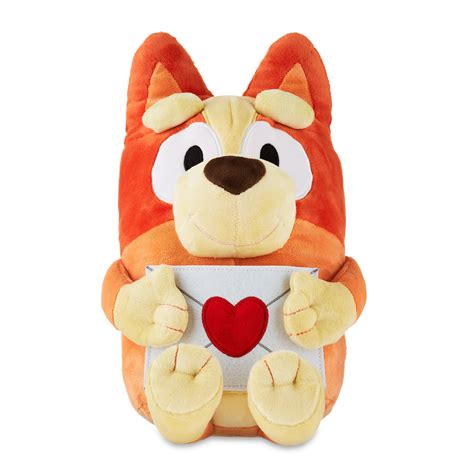 Bluey, Bingo 17 inch Valentine's Day Plushie Toy, Orange, Suitable for