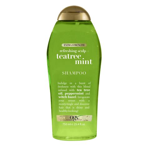 Ogx Extra Strength Refreshing Scalp Teatree Mint Daily Shampoo With Peppermint 254 Fl Oz