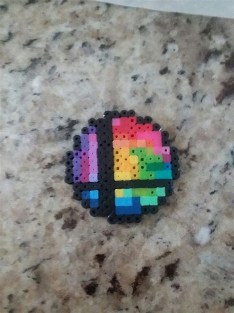 I Made A Smash Ball Out Of Perler Beads What Do All Of You Think Of It