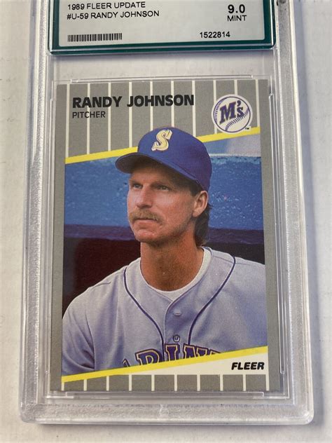 Fleer Update U Randy Johnson Ags Gem Mint Rookie Seattle