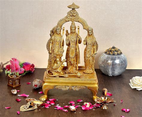 Buy Dattatreya Brass Ram Darbar Brass Statue Idol Ram Darbar Height 13