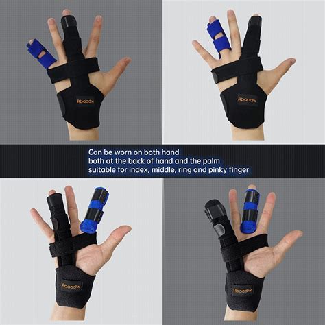 Abaadlw Trigger Finger Splint Set 3 Pcs Adjustable Finger Splints For