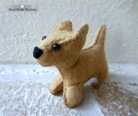 Felt Puppy Dog Small Stuffed Dog Handmade Dog T Animal Etsy