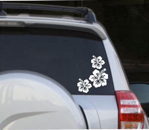 Hibiscus Vinyl Decal Car Decal Sticker