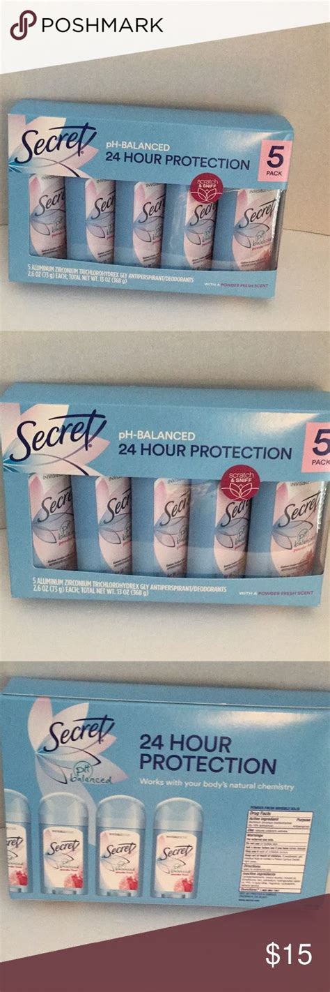 Secret Deodorant 24 Hour Protection Pack Of 5 New Secret Deodorant