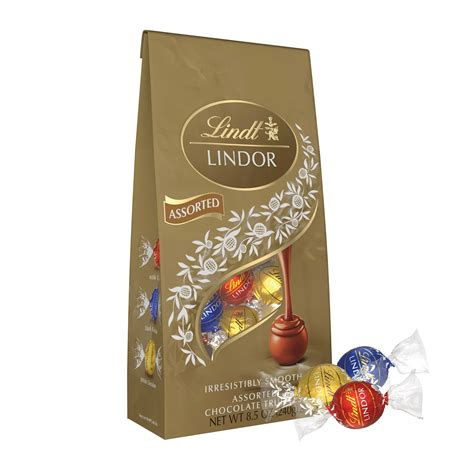 Lindt Lindor Assorted Chocolate Candy Truffles With Smooth Melting