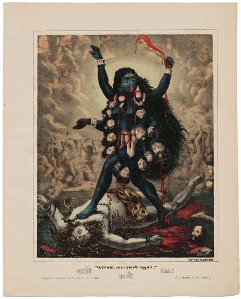 Indian Art On Twitter RT Monidipadey Devi Kali 1890s Lithographs