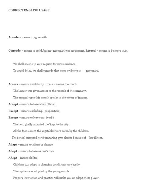 Correct English Usage Pdf Grammatical Tense Verb