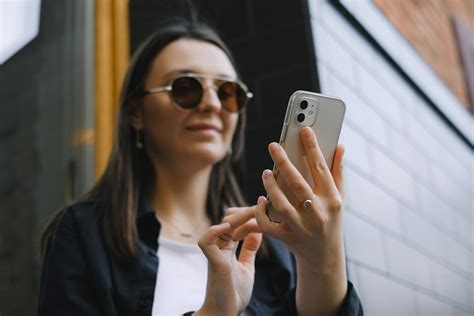 woman holding  smartphone  stock photo