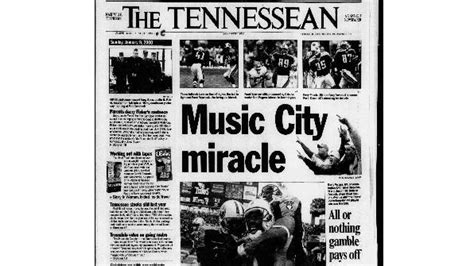 Music City Miracle: How The Tennessean reported the historic play