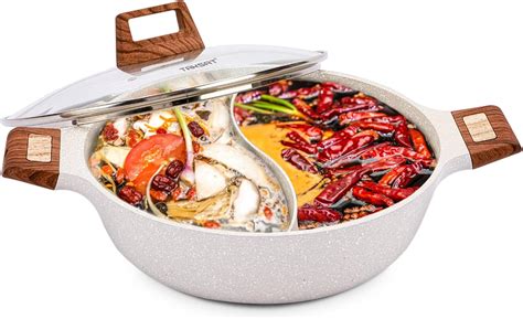 Amazon Qt Double Flavor Multi Functional Hot Pot Divider For