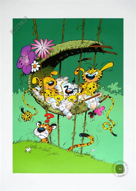 Affiche D Art Poster Bd Le Marsupilami Le Nid Du Marsu Illustrose