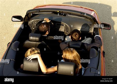 Top view of convertible Stock Photo - Alamy