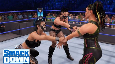 Wwe K Smackdown Tamina Natalya Vs Retribution Youtube