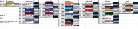 Minnesota Timberwolves schedule for the 2023/2024 season, easy to use ...