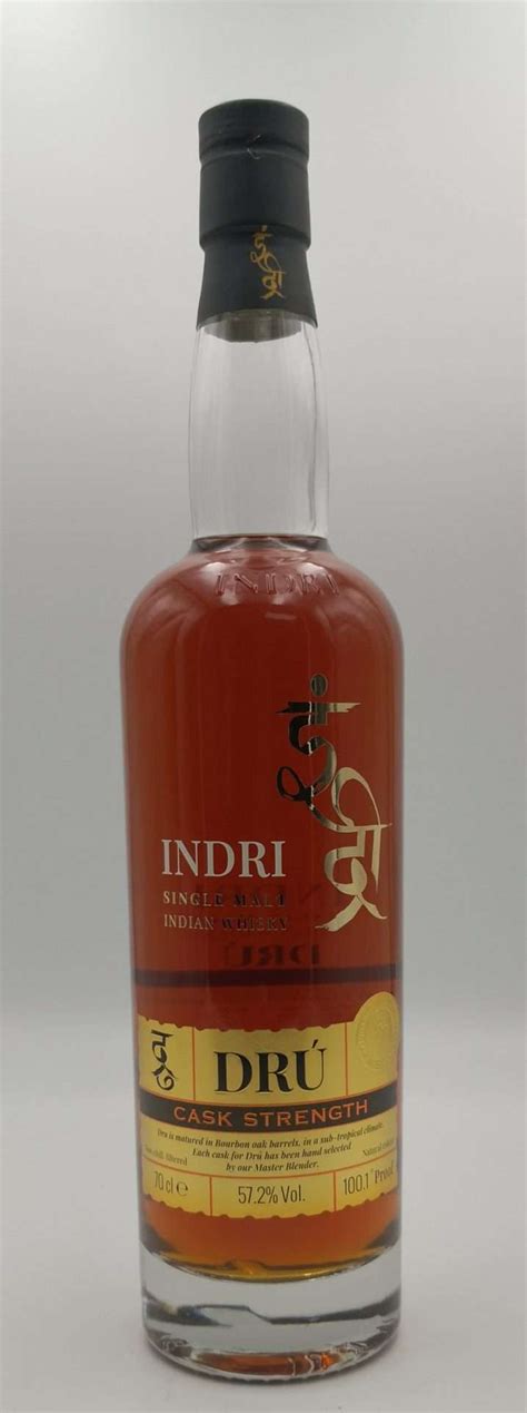 Indri Drú 2023 Indian Single Malt Cask Strength Bourbon Barrel