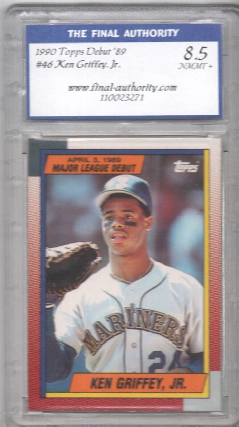 Topps Debut Ken Griffey Jr Tfa Near Mint Mint Ebay