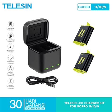 Jual Telesin Battery Gopro Hero Hero Hero Pack With Slot