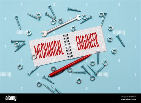 Sign Displaying Mechanical Engineer Word For Applied Engineering