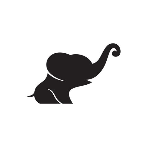 Baby Elephant Silhouette Vector Art, Icons, and Graphics for Free Download