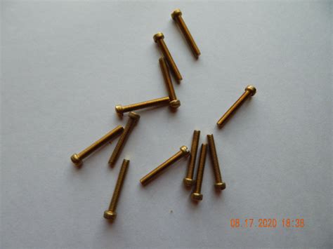 Brass Fillister Head Slotted Machine Screws 10 32 X 1 1 4 12 Pcs New Ebay