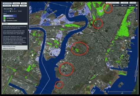 Flood Prone Areas In Jersey City Along Newark Bay Hackensack River