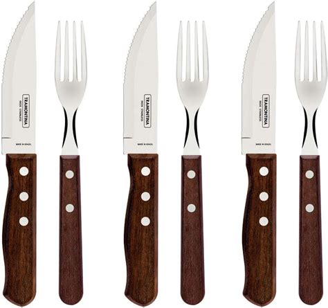 Tramontina Churrasco Steak Knife Set Cutlery Set Stainless Steel 12