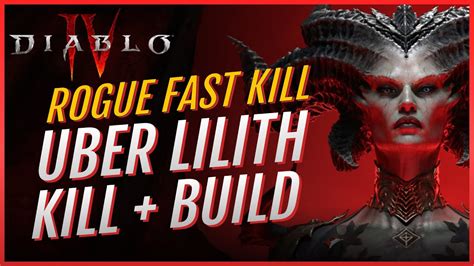 Diablo 4 Solo Rogue Vs Uber LILITH Season 2 Viable BUILD Guide