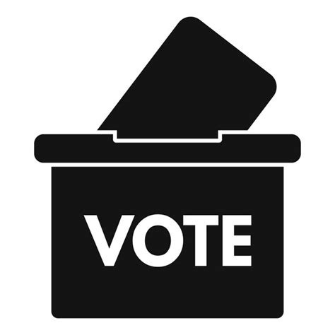 Premium Vector Ballot Box Icon Simple Vector Social Vote People Survey