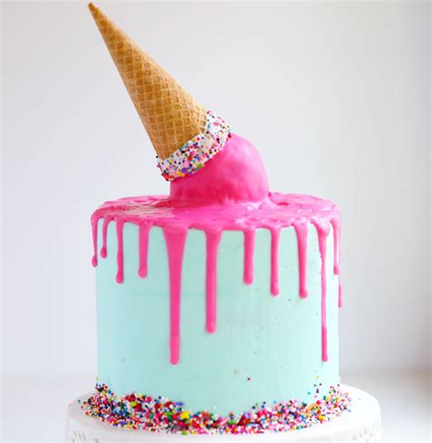 Upside Down Ice Cream Cone Cake Recipe Ice Cream Cone Cake Ice Cream Birthday Cake Ice