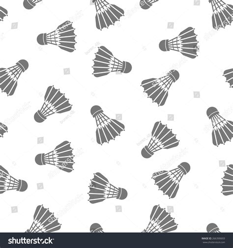 Seamless Badminton Pattern Shutterstock