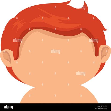 happy little boy without shirt character Stock Vector Image & Art - Alamy