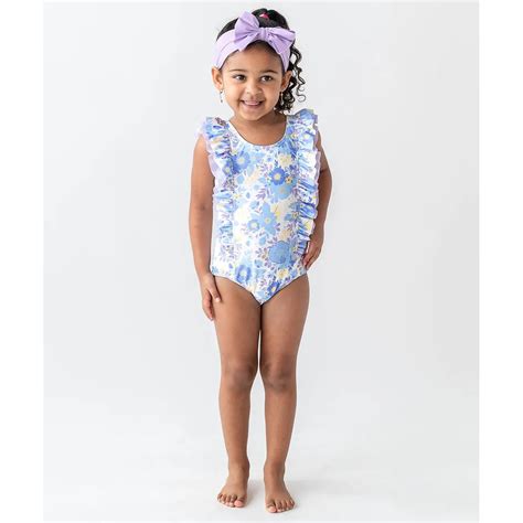 Ruffle Butts Pristine Blooms Ruffled One Piece Swimsuit