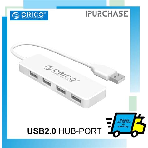 Orico Fl High Speed Ports Usb Hub White Shopee Malaysia