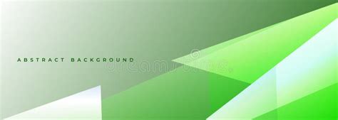 Green Modern Abstract Wide Background With Geometric Shapes Green