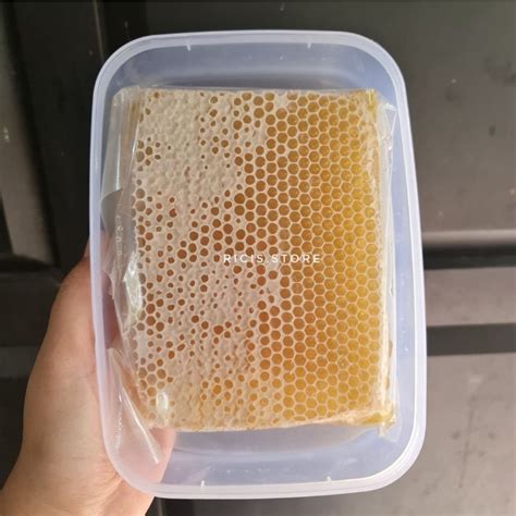 Jual MADU SARANG ASLI RAW HONEY SARANG MADU HONEYCOMB 250 GRAM Shopee