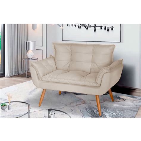 Namoradeira Opala Luxo Pés Estilo Retrô Nude Leroy Merlin