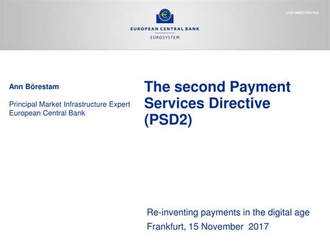 Ppt The Second Payment Services Directive Psd Powerpoint