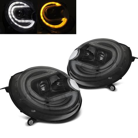 2 Phares Avant Mini Cooper R55 R56 R57 R58 R59 LED 06 14 Noir