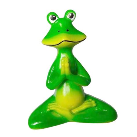 Resin Meditating Yoga Frog Statue Figurine Style A Solife 53096307