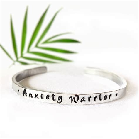 Anxiety Warrior Bracelet Mental Health Bracelet Stacking Etsy