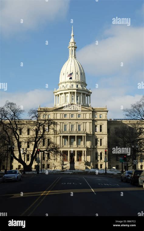 Michigan State Capitol Building In Lansing Michigan USA Stock Photo Alamy