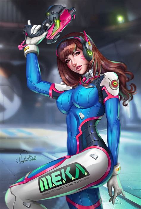 D Va Overwatch By Douglas Bicalho Deviantart On Deviantart More