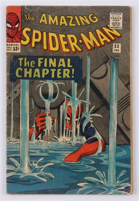 1963 The Amazing Spider Man Issue 33 Marvel Comic Book Pristine Auction