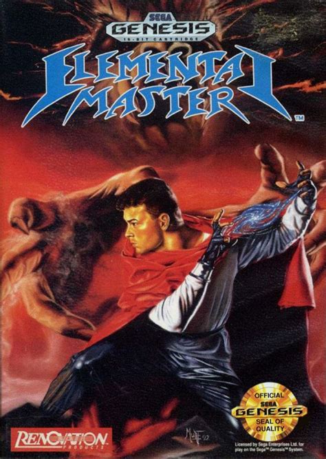 Elemental Master (1990) Genesis box cover art - MobyGames