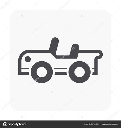 Car Icon White Stock Vector By Roncivil 217434602