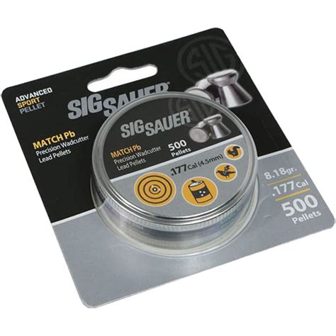 Sig Sauer Match Pb Pellets Caliber Lead Rounds Precision