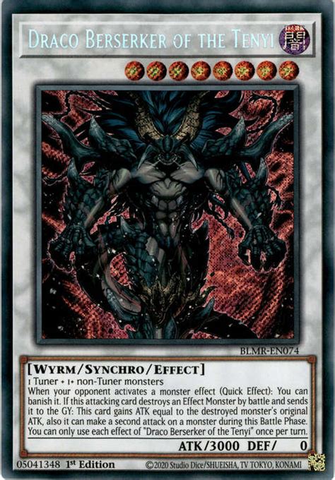 Draco Berserker Of The Tenyi Battles Of Legend Monstrous Revenge Yu Gi Oh Cardtrader